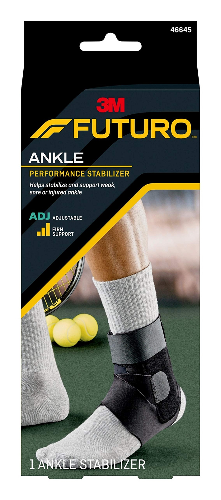 FUTURO Performance Ankle Stabilizer Adjustable Compression Support Black