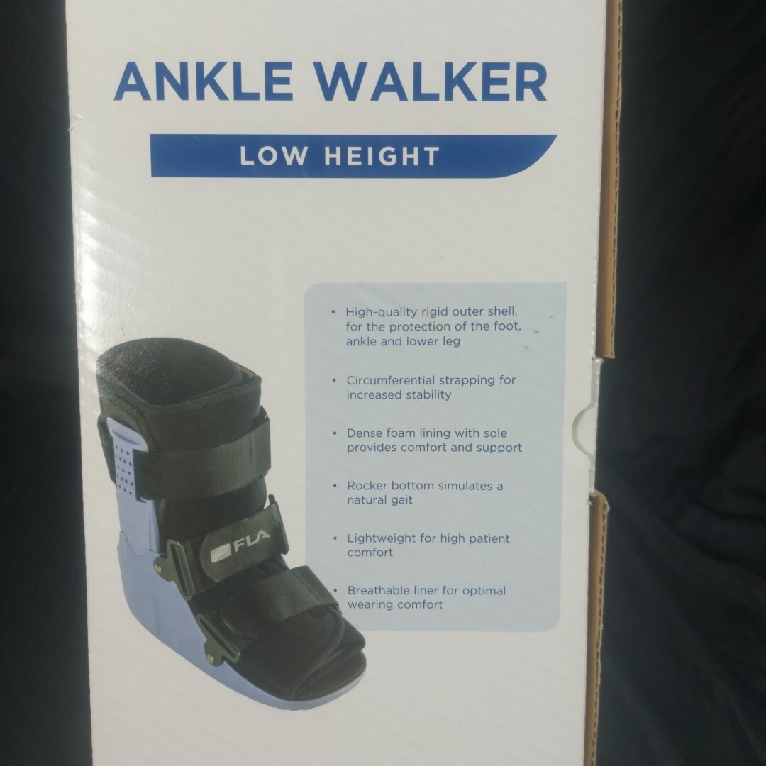 Fla Orthopedics Ankle Walker Low Height Size M Medium MD Right Or Left Therapy