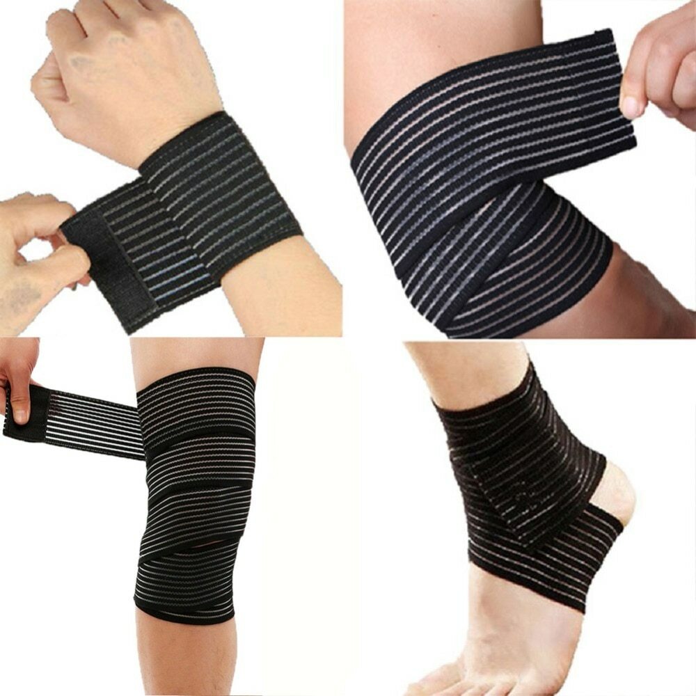Vendaje De Compresión De Alta Elasticidad Cinta De Kinesiología Protector Cuerpo