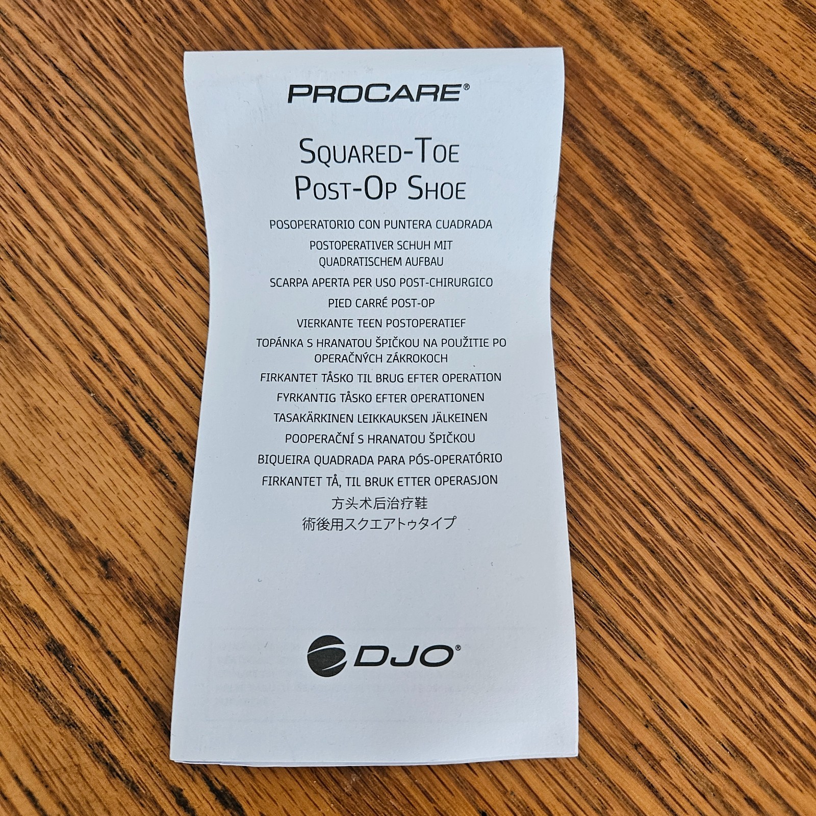 ProCare Squared Toe Post-Op Shoe L Size: LARGE Men ( 9.5-12 ) Women (10.5-13 )