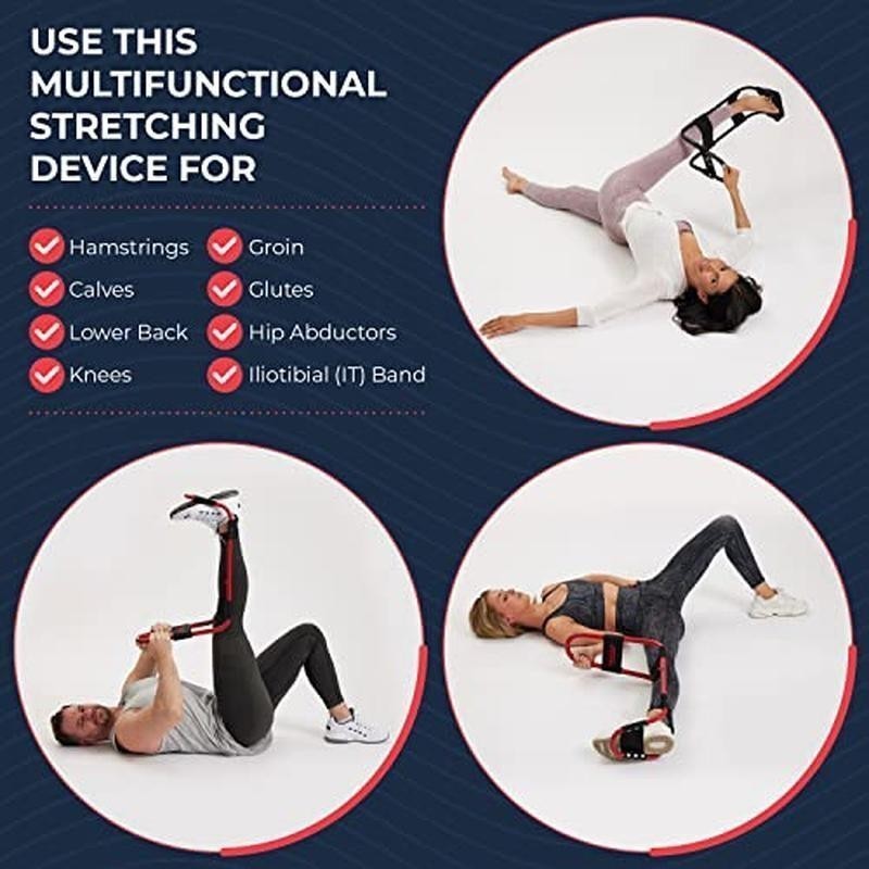 Hamstring Lower Back Muscle Stretcher Versatile Stretching Tool Athletes Seniors