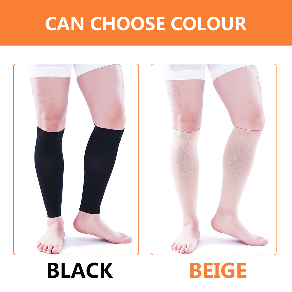 Support Calf Sleeve Compression Socks Anti-fatigue Varicose Veins Flight Running
