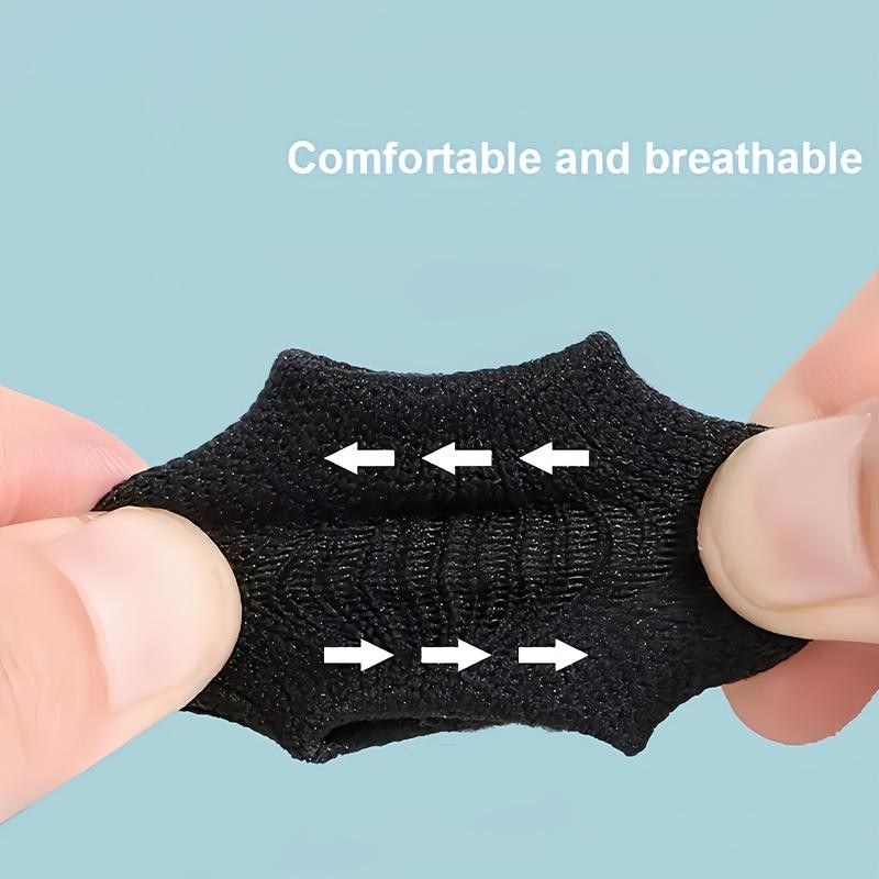 10pcs Elastic Finger Sleeves Compression Breathable Support for Basketball Sport