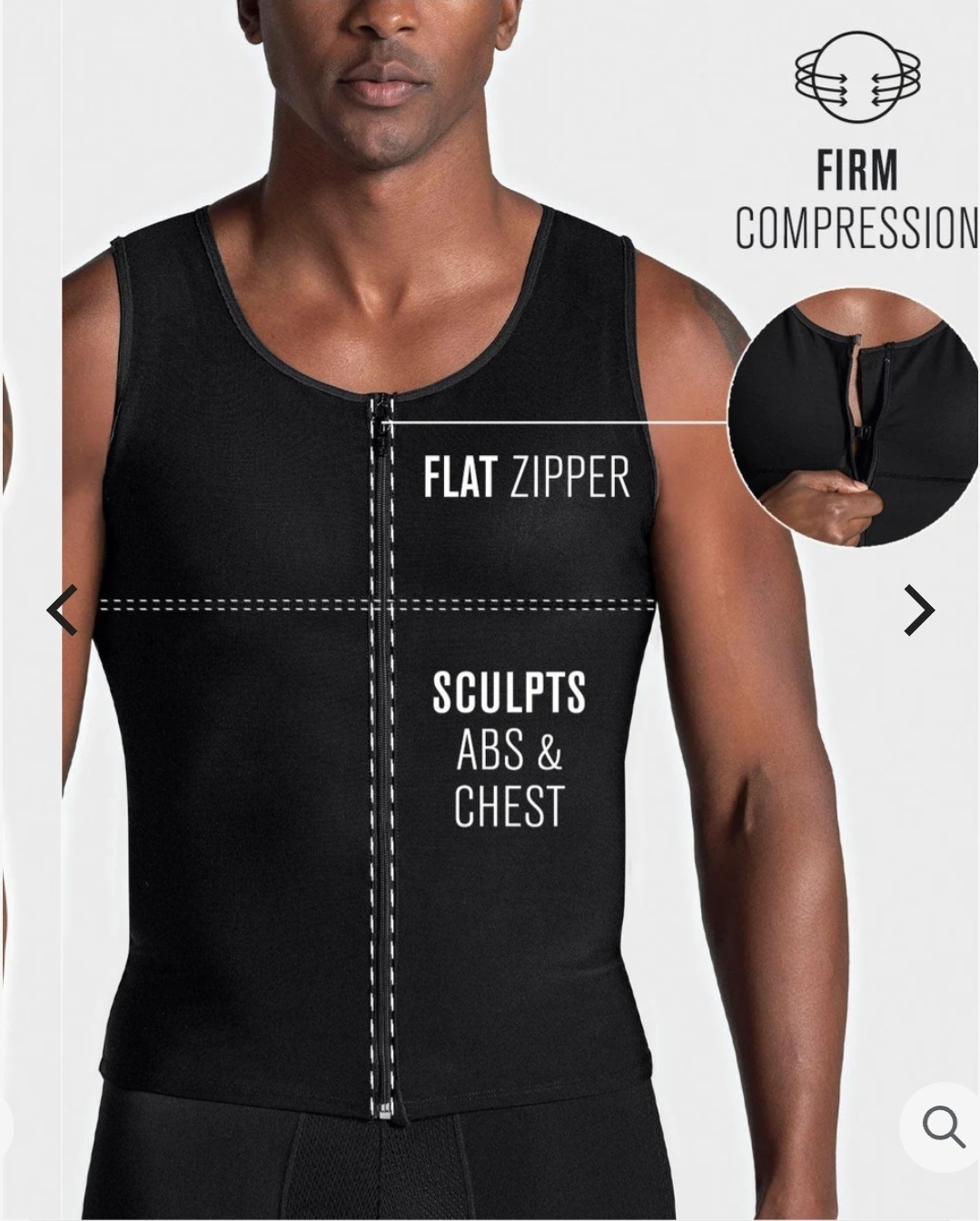 Max/Force Firm Compression Vest with Back Support 3XL