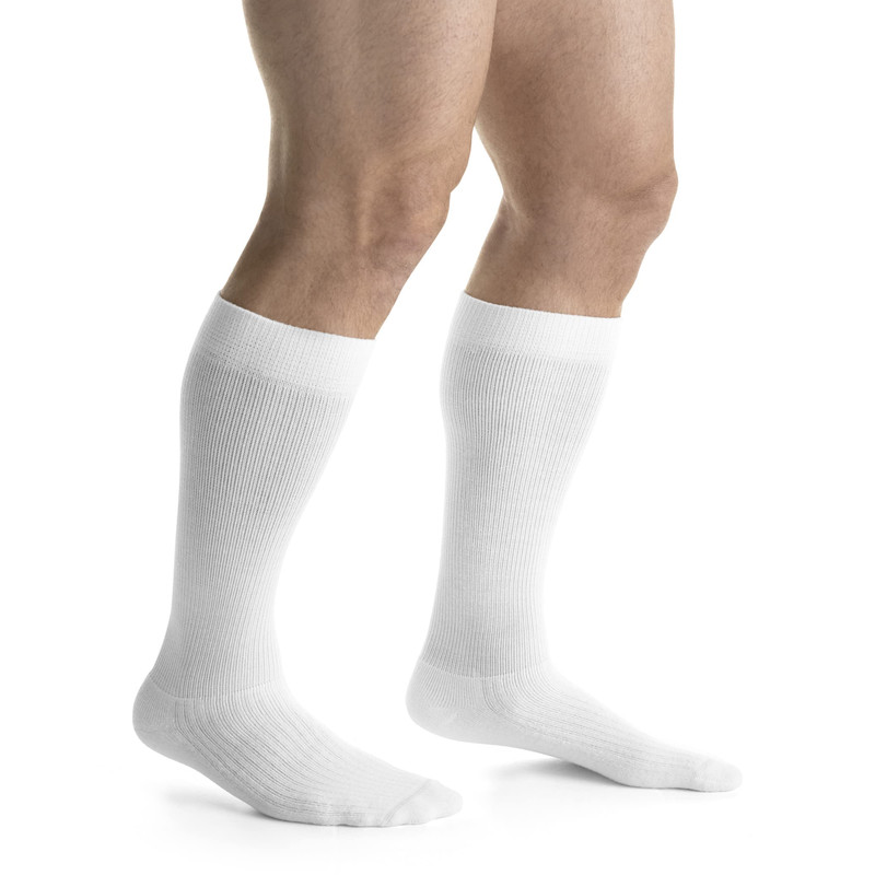 Jobst Activewear 20-30Mmhg Compression Socks Knee High Closed Toe Cool White