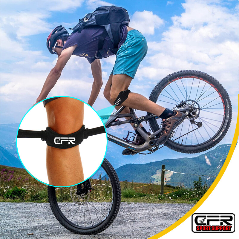 A Pair Knee Brace Support Patella Stabilizer Strap Arthritis Tendon Running
