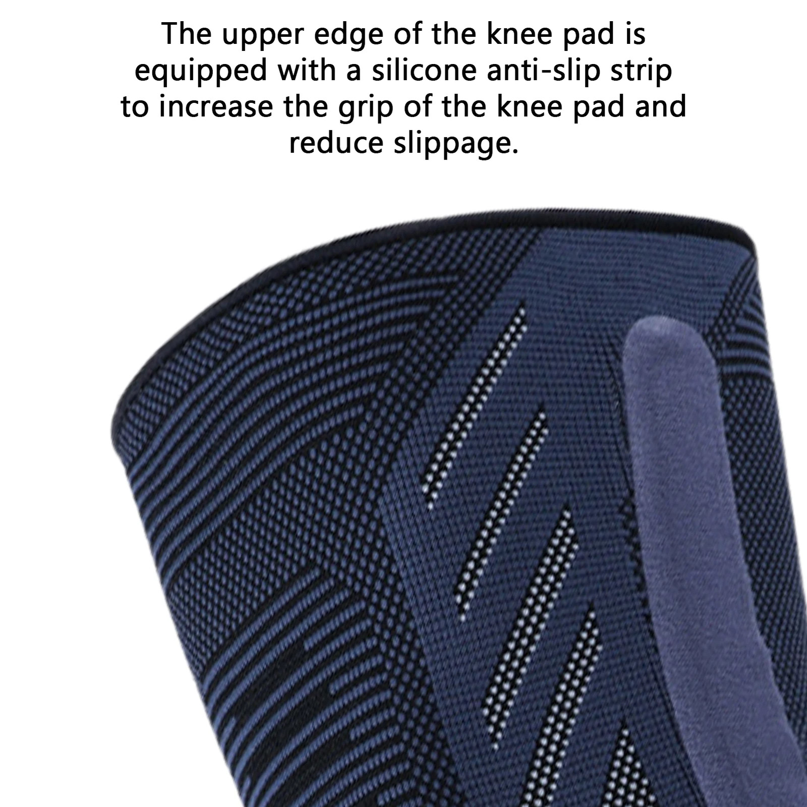 Compression Knee Brace Sleeves Breathable Knit Non-Slip Knee Support with Double