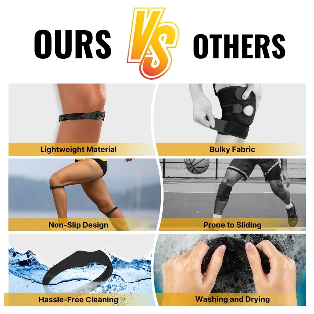 Knee Support Patella Brace Stabilizer Strap Band Tendon Sports Joint Pain Relief