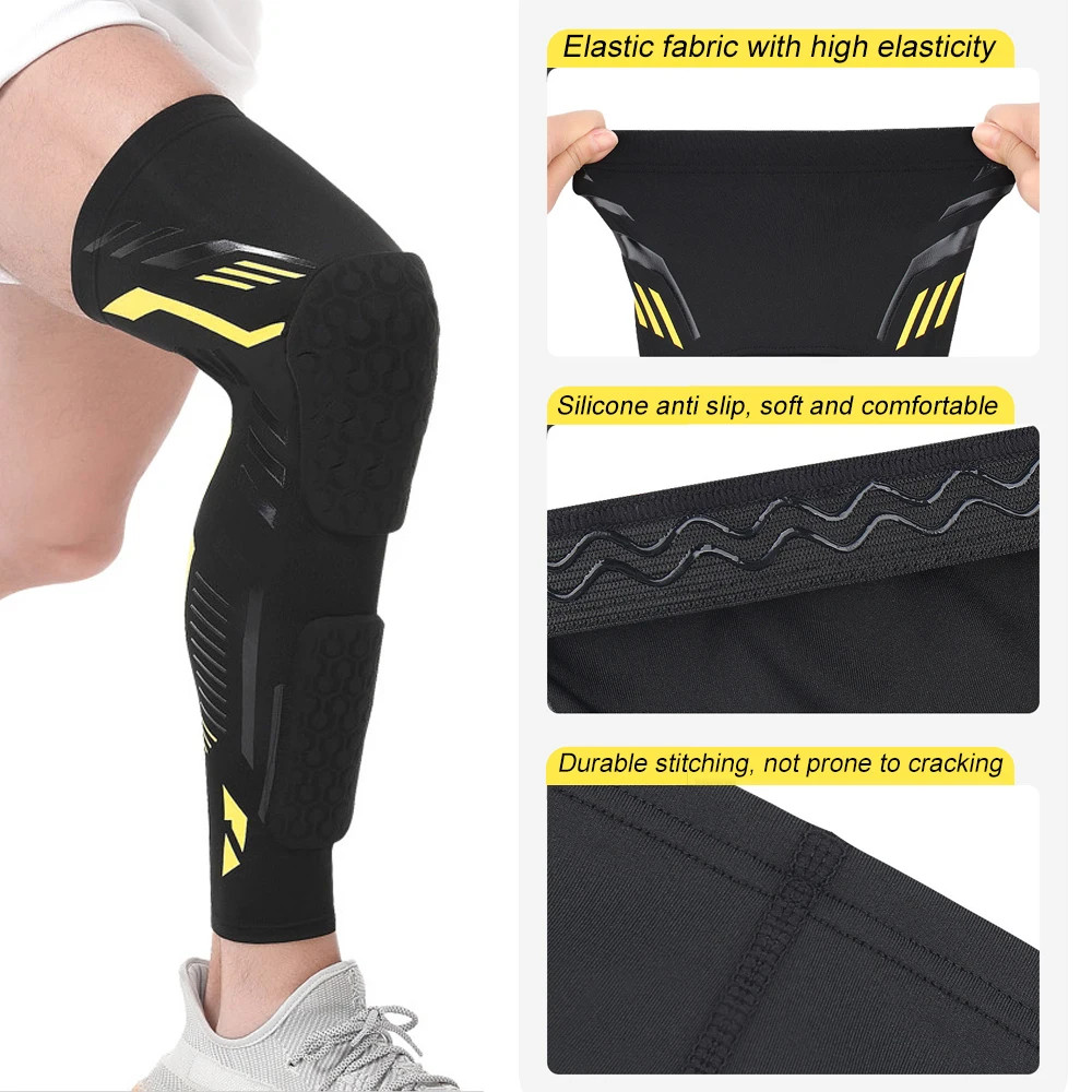 Knee Braces, Crashproof Knee & Calf Pads, Thigh Compression Leg Sleeves