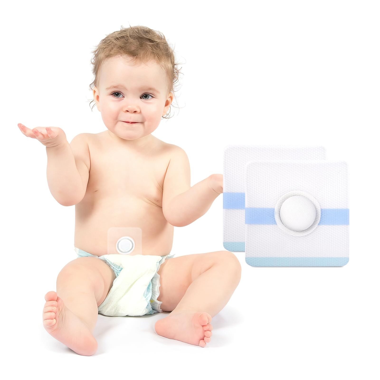 Baby Belly Navel Patches 20 PCS Hernia Patch Waterproof Cotton Pads Shaper