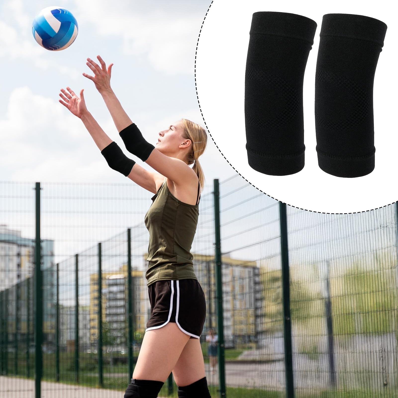 Ptwola Elbow Compression Sleeve Nylon Comfort Tennis Support Brace…