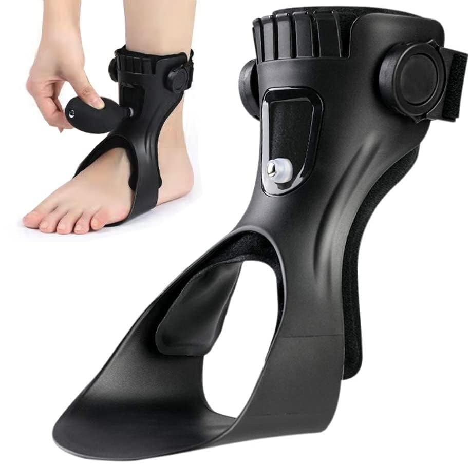Upgraded AFO Drop Foot Brace Right XL Ankle Foot Orthosis Airbag Support