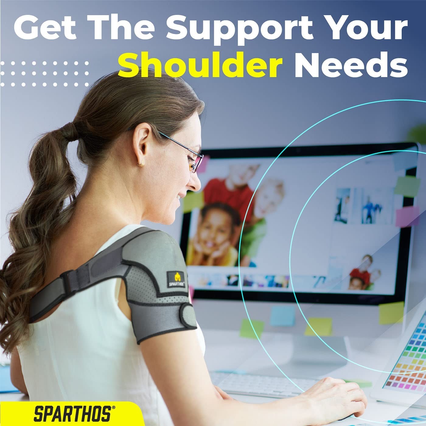 Breathable Compression Sleeve Shoulder Brace – Pain Relief for Injury Recovery