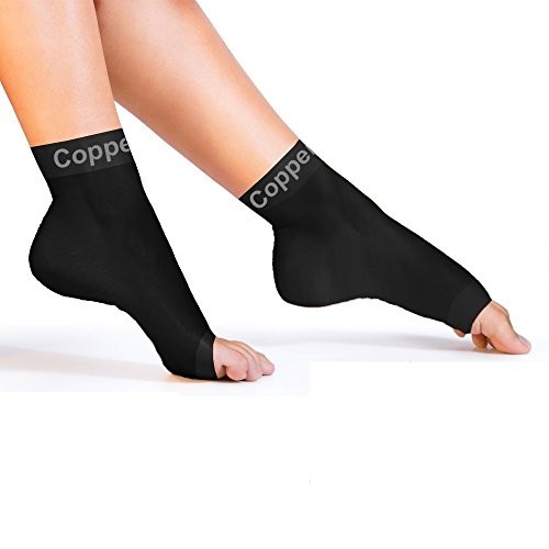 Recovery Foot Sleeves – Ankle and Plantar Fasciitis Support Large (1 Pair)
