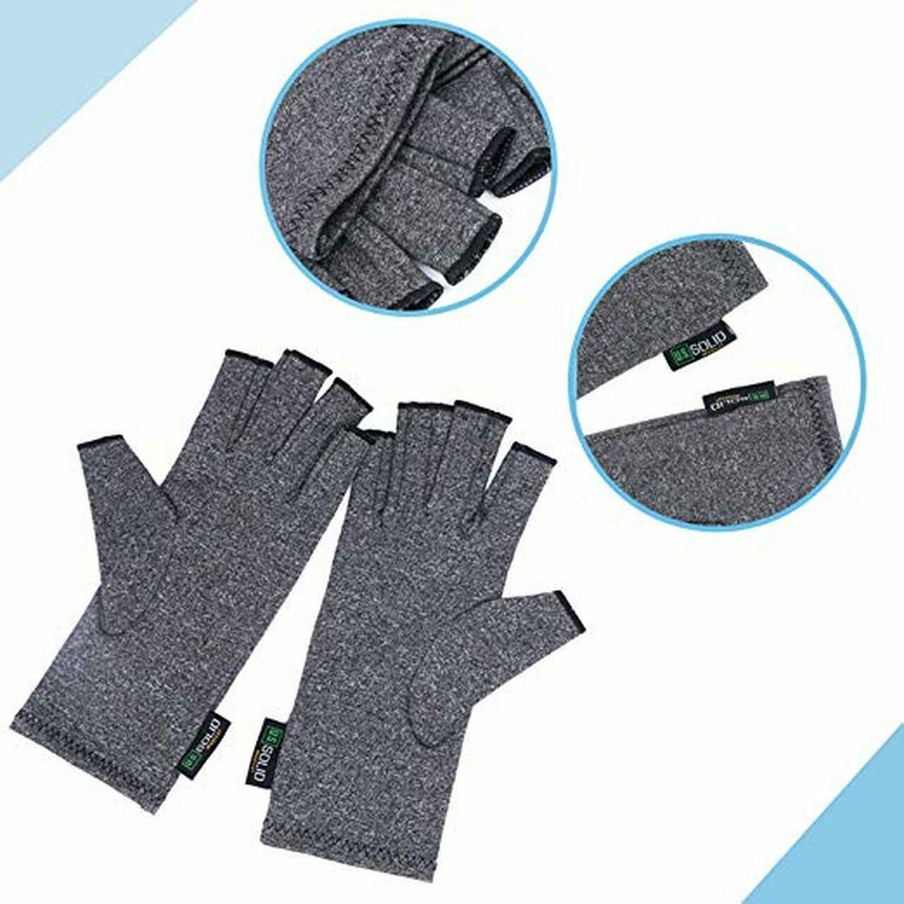 U.S. Solid Compression Gloves Arthritis Swelling Joint Pain Relief Hand Support