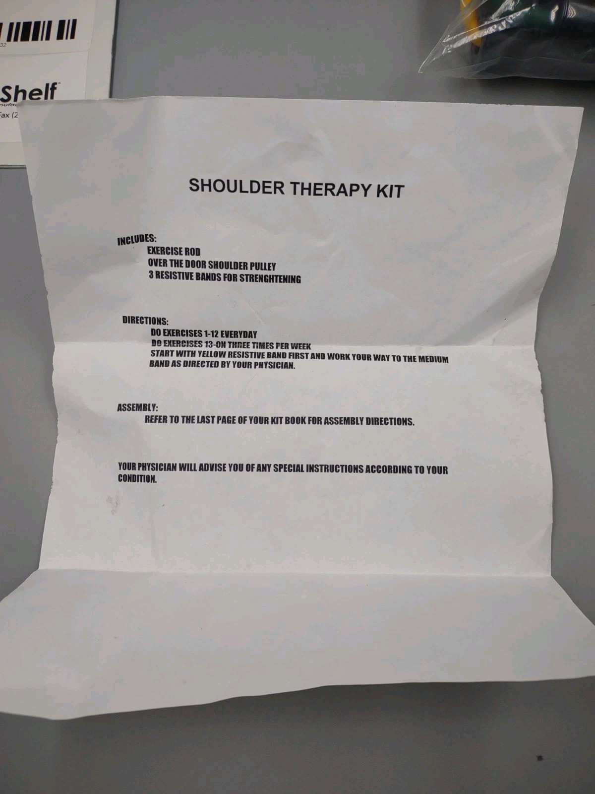TopShelf The SYSTEM Shoulder Therapy Kit