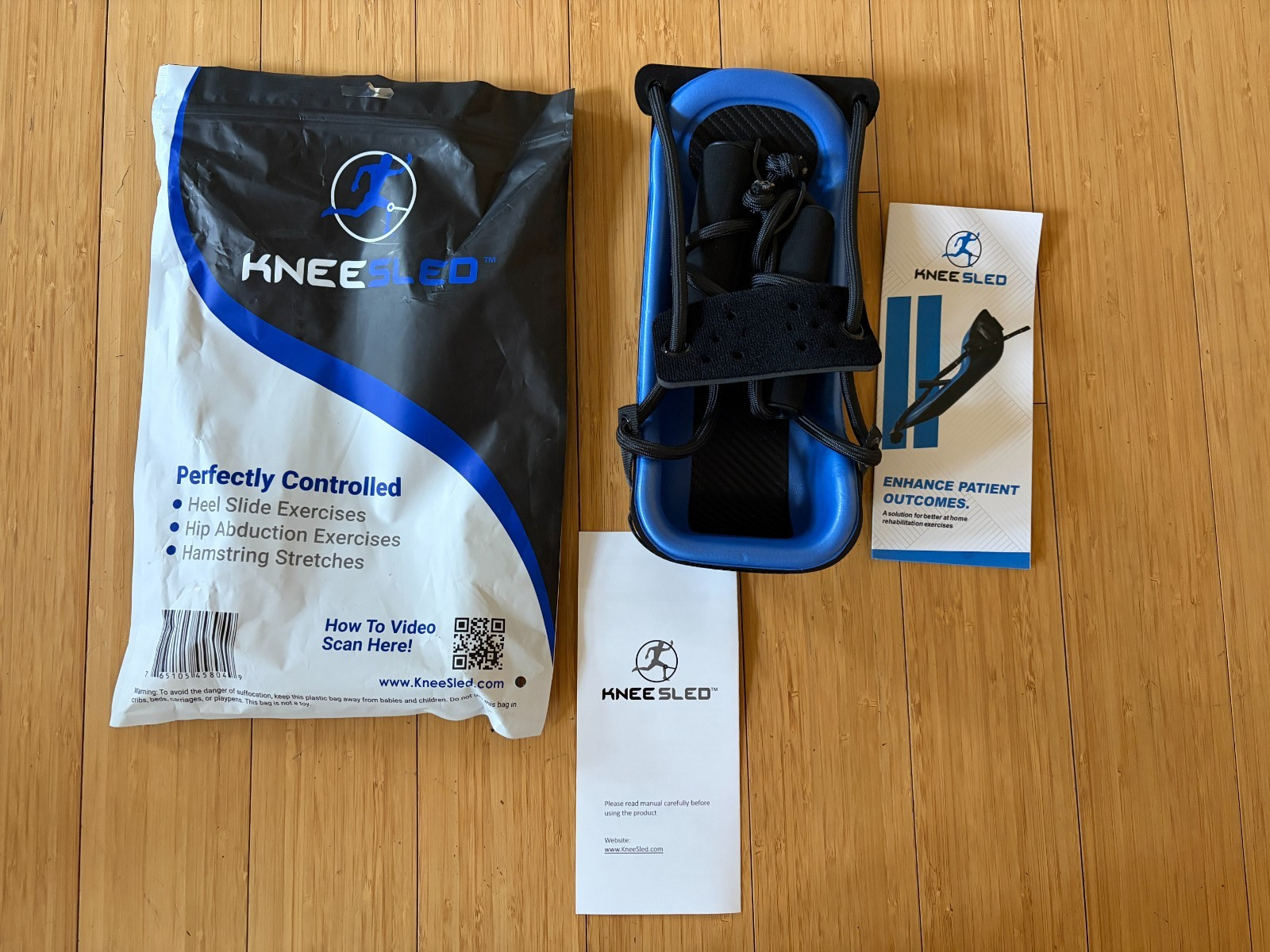 KNEESLED Post Op Knee Replacement Stretching Heel Slide Hamstring Stretch