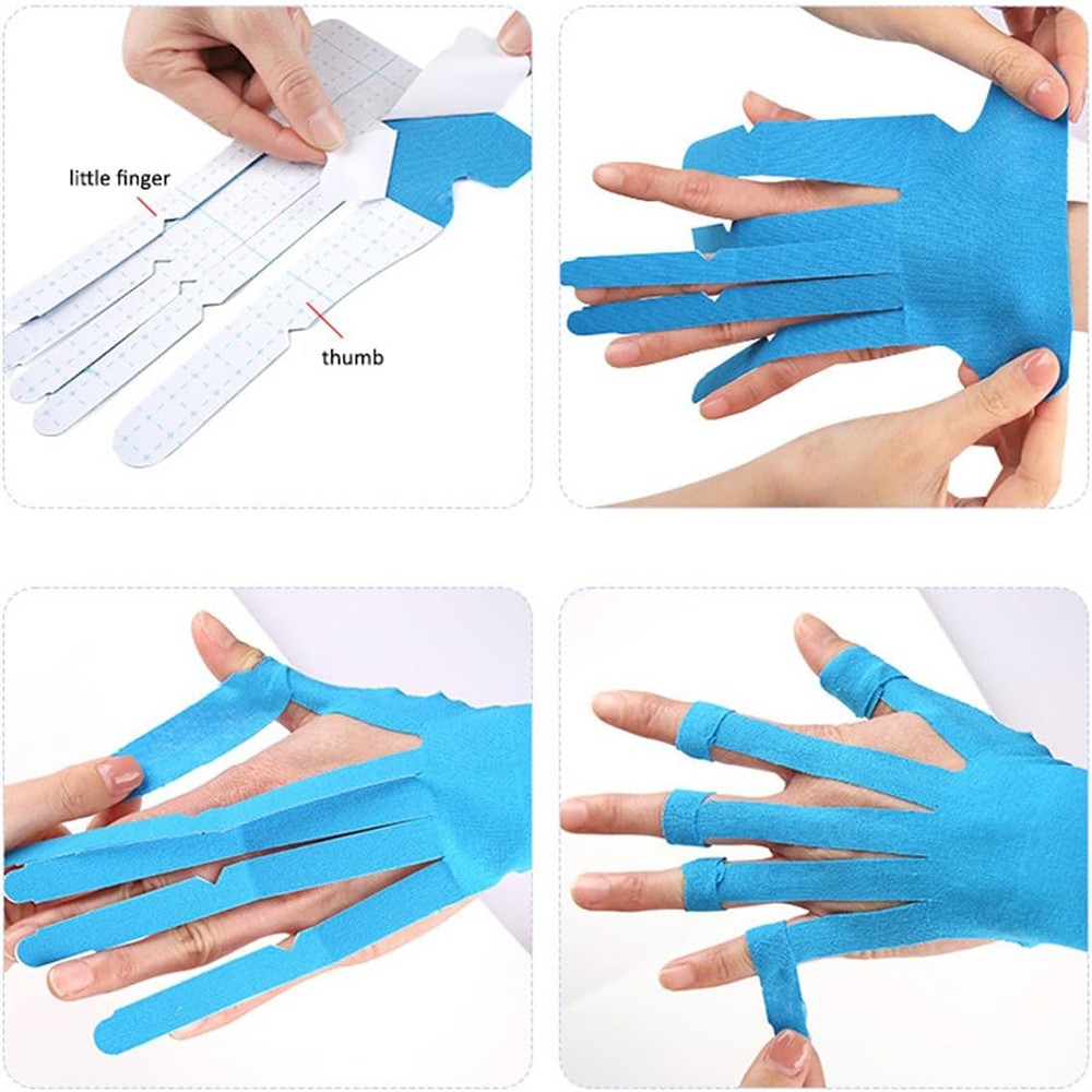 10Pcs Breathable Waterproof Kinesiology Recovery Tapes Finger Joint Support Tape