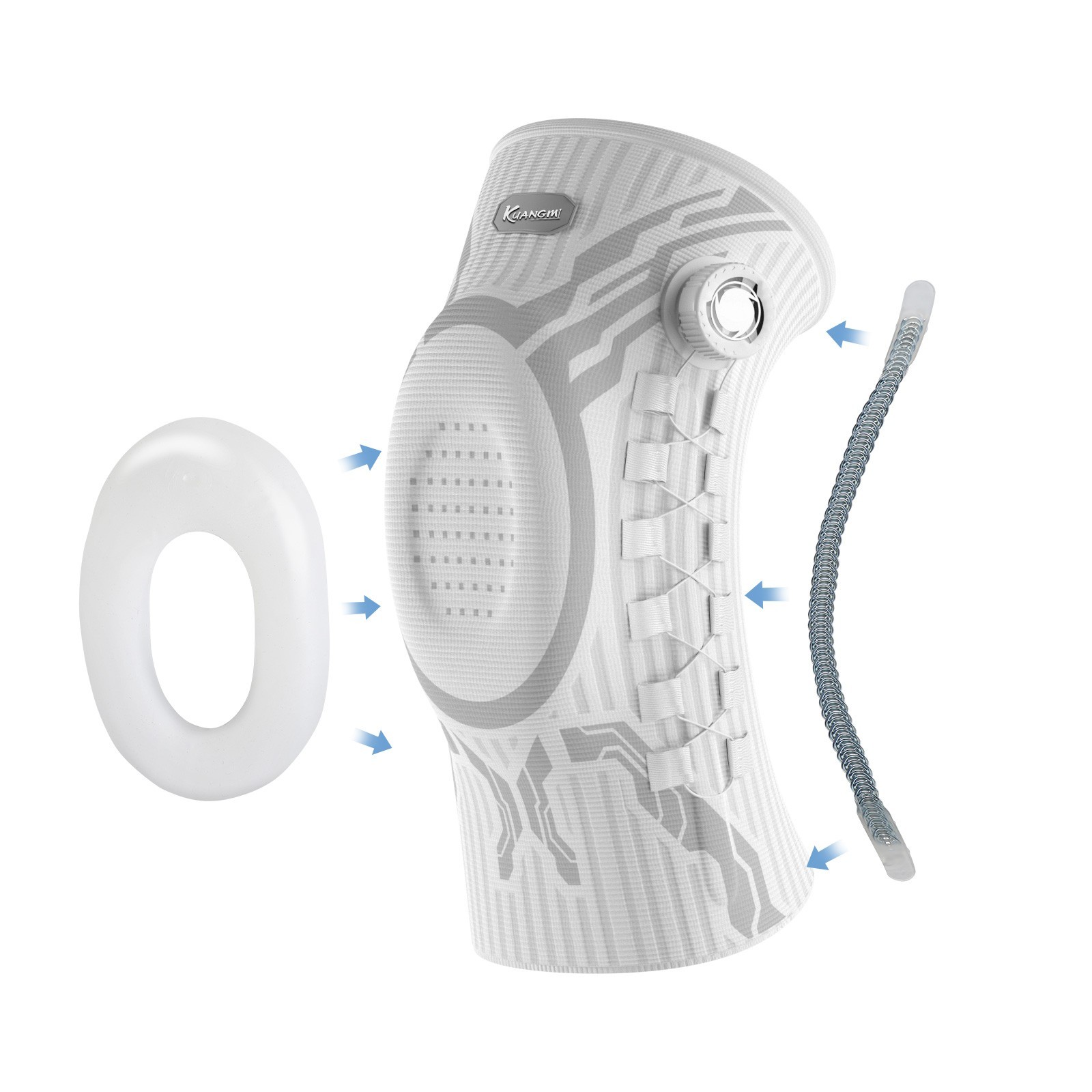 Kuangmi Knee Brace w/Adjustable Knob – Support for Sports, MCL/LCL Injuries