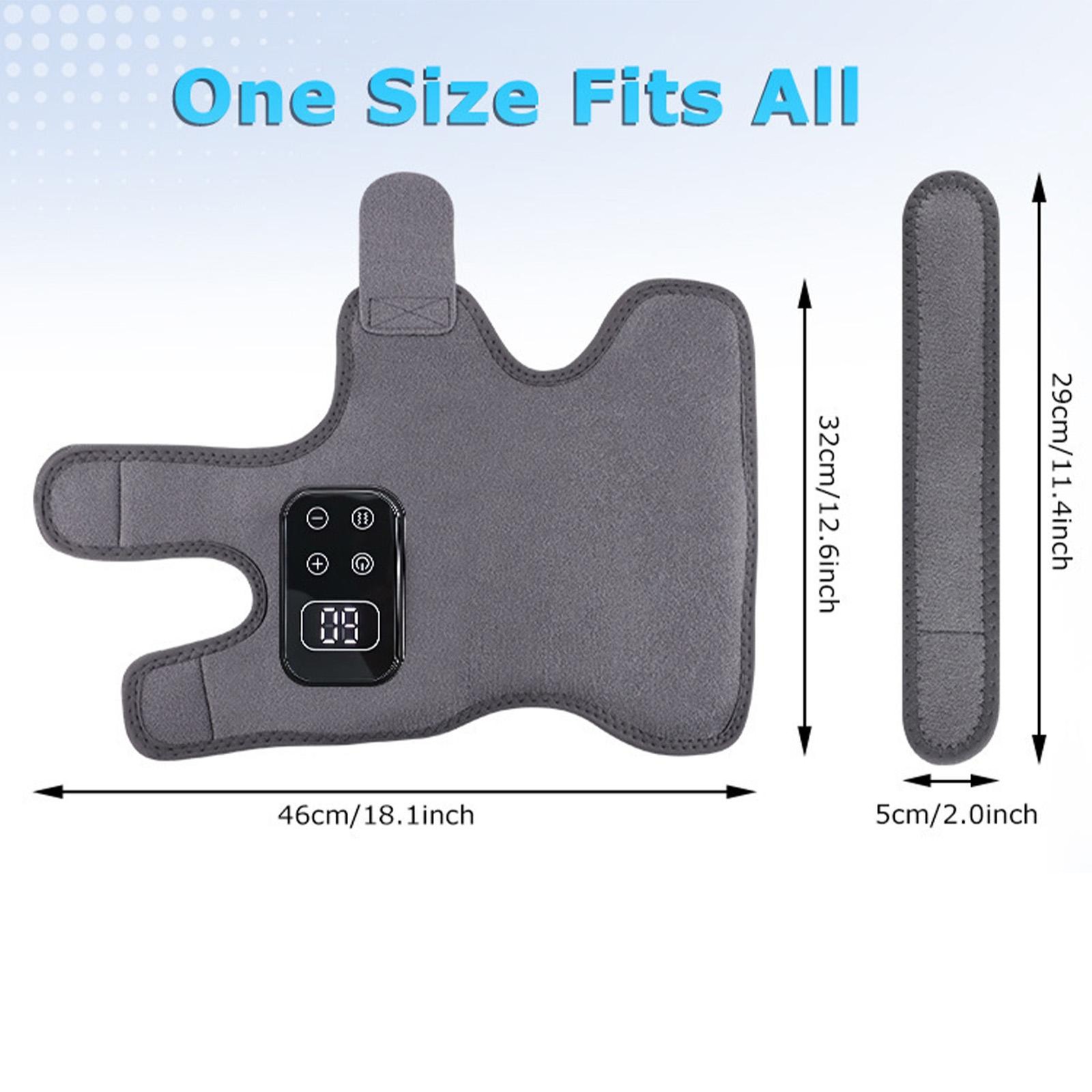 Electric Heated Foot Massager Cordless Brace Wrap With Vibration Ankle Massager