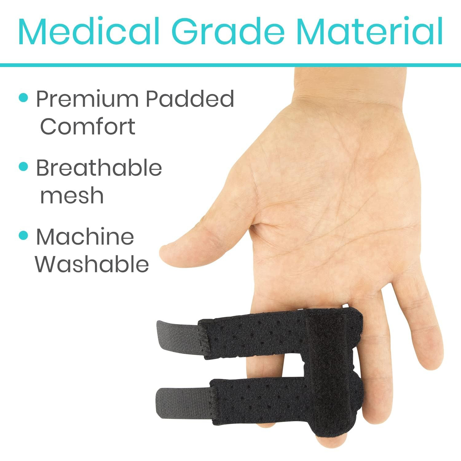 2 Soporte Dedo Universal Corrector Articulacion Trigger Artritis Alivio Negro
