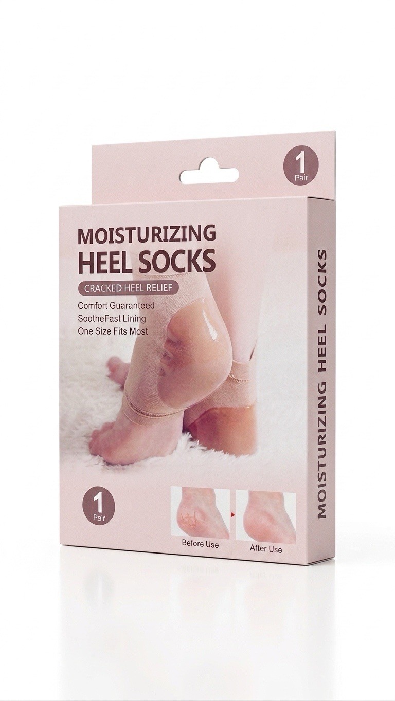 Moisturizing Heel Socks Cracked Heel Relief Gel Spa Foot Care 1 Pair Socks