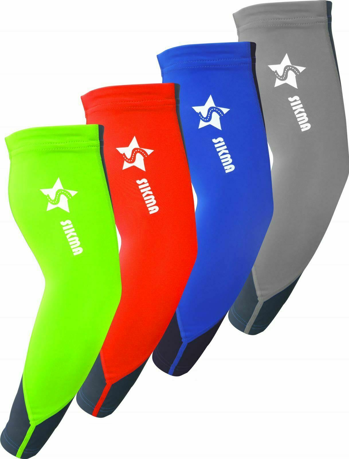 Arm Warmers UV Sun Rays Protection Lycra Compression Breathable Sleeves Pair