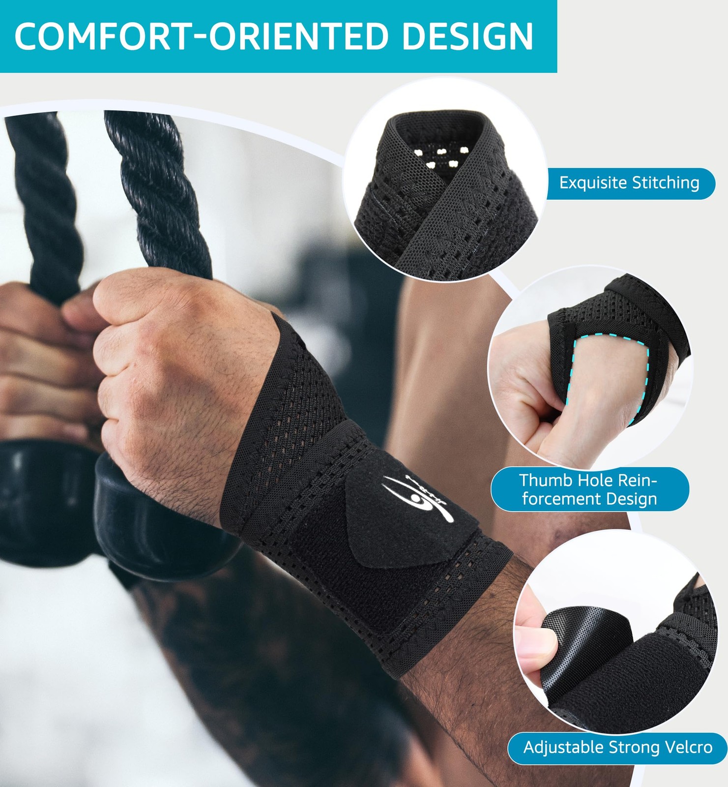 2-Pack Ultra-Thin Mesh Wrist Wraps – Breathable Adjustable Wrist Support for …