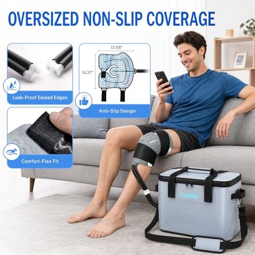 Ice Machine for Knee After Surgery, Programmable Timer Cold Therapy Machine for