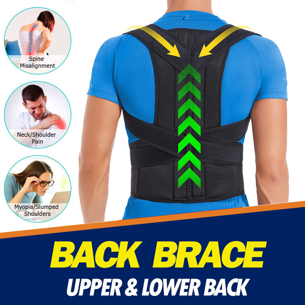 2025 Posture Corrector Full Back Brace with Suspender | Back Support For Office