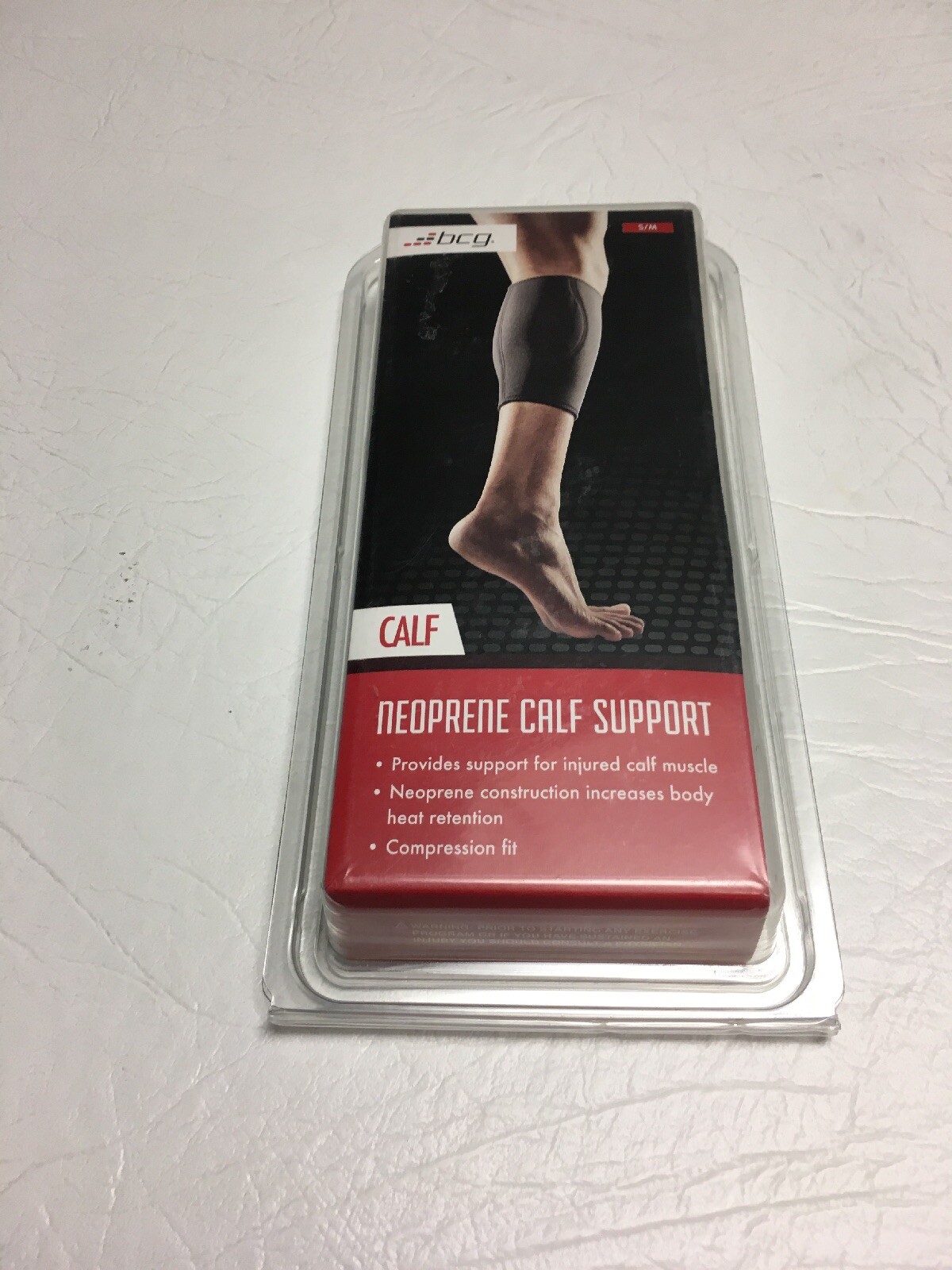 B CG-Neoprene Calf Support Size S / M Color Black Compression Support Fit-NEW