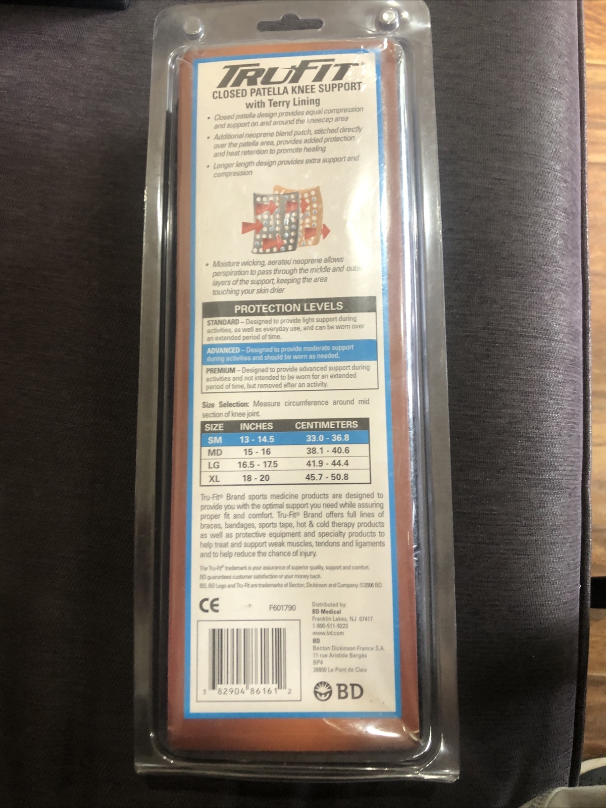 Trufit Knee Support With Terry Lining Advanced SM Left And Rigjt Knee