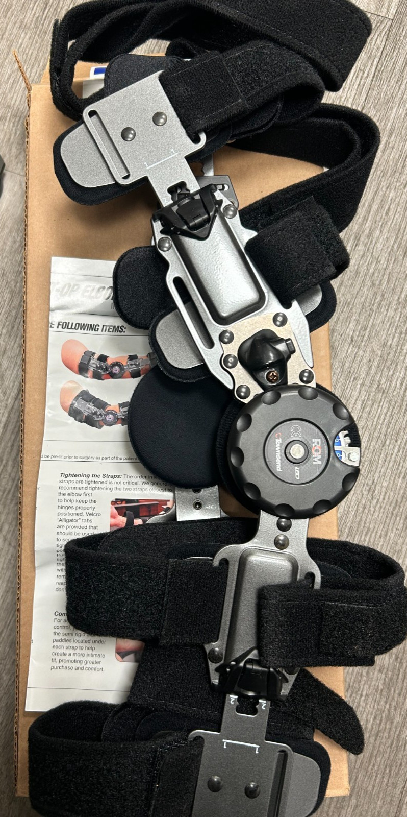 Townsend Thuasne Elbow Brace ROM LBO Dual Hinges Brand New