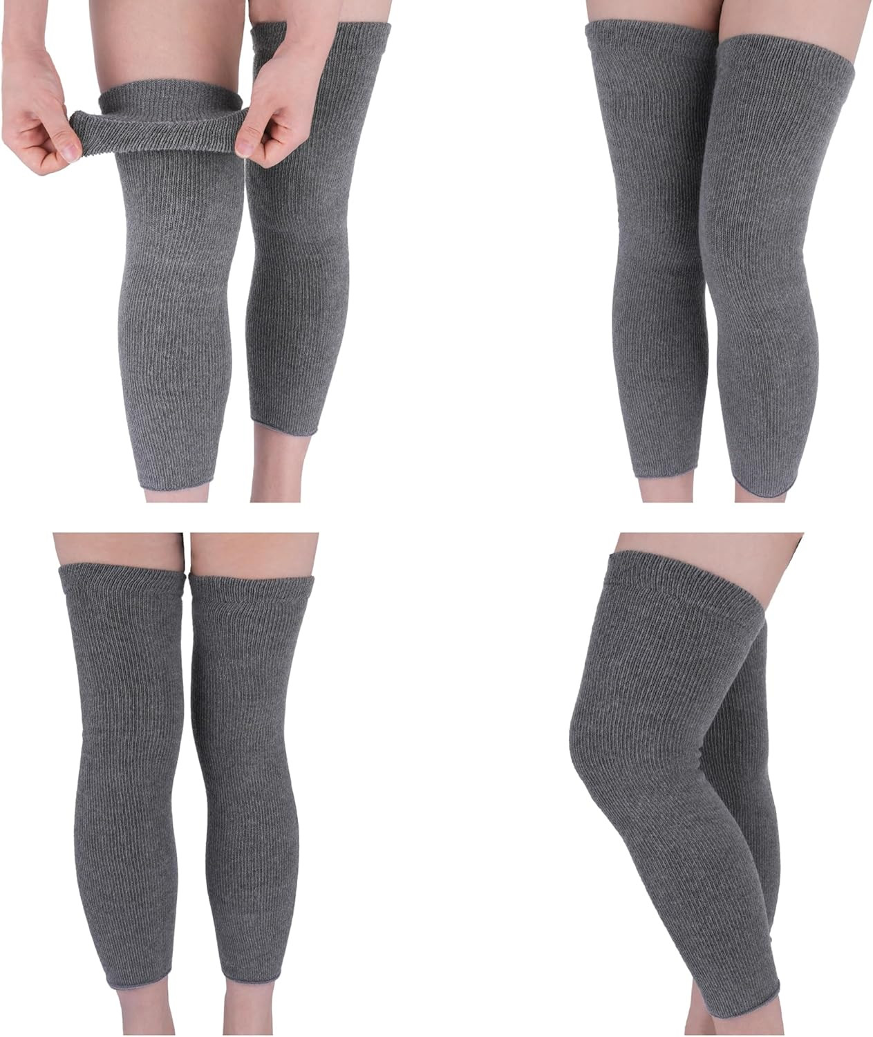 Elastic Cotton Knee Warmers, Long Knee Sleeves for Men and Women – Circulation