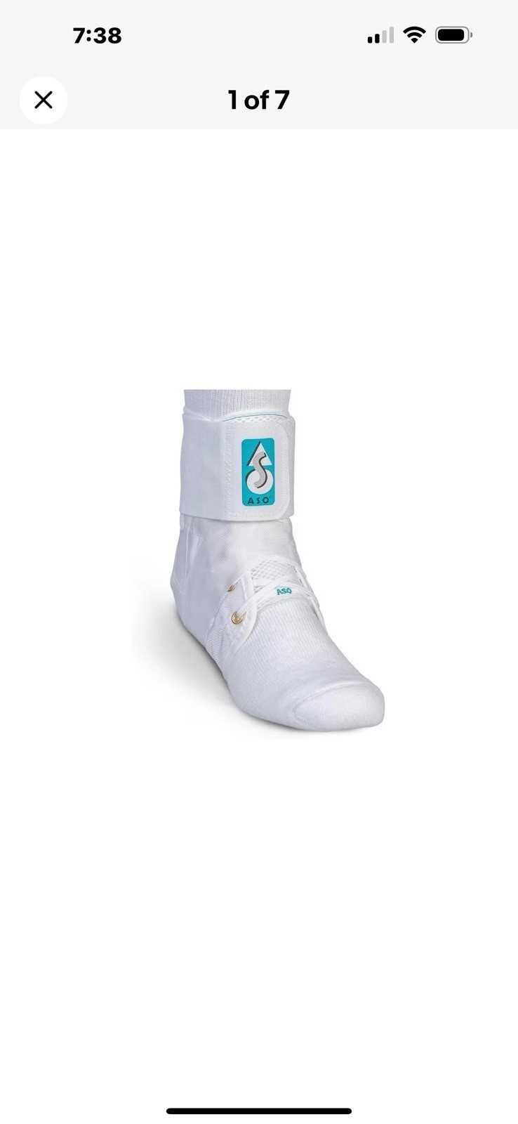 Med Spec 264004 ASO – Ankle Stabilizer, White, Size XL
