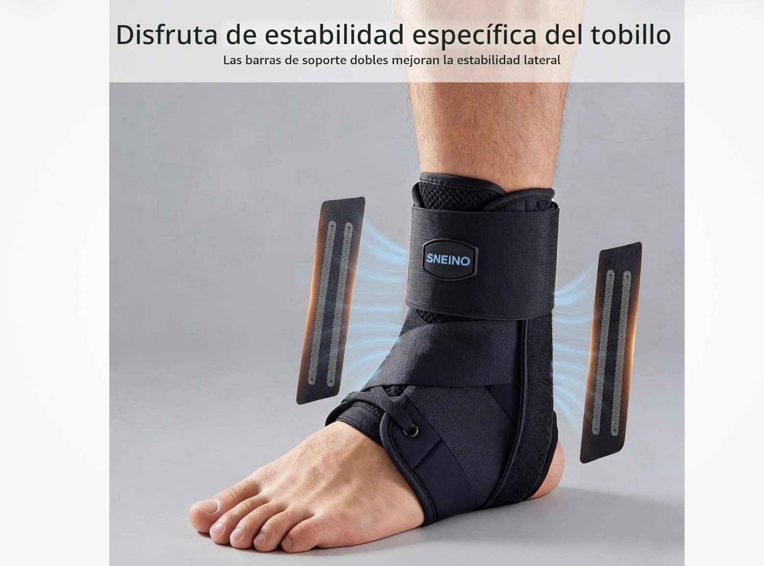 SNEINO Size Medium Lace Up Adjustable Ankle Support Brace for Sprained Ankle New