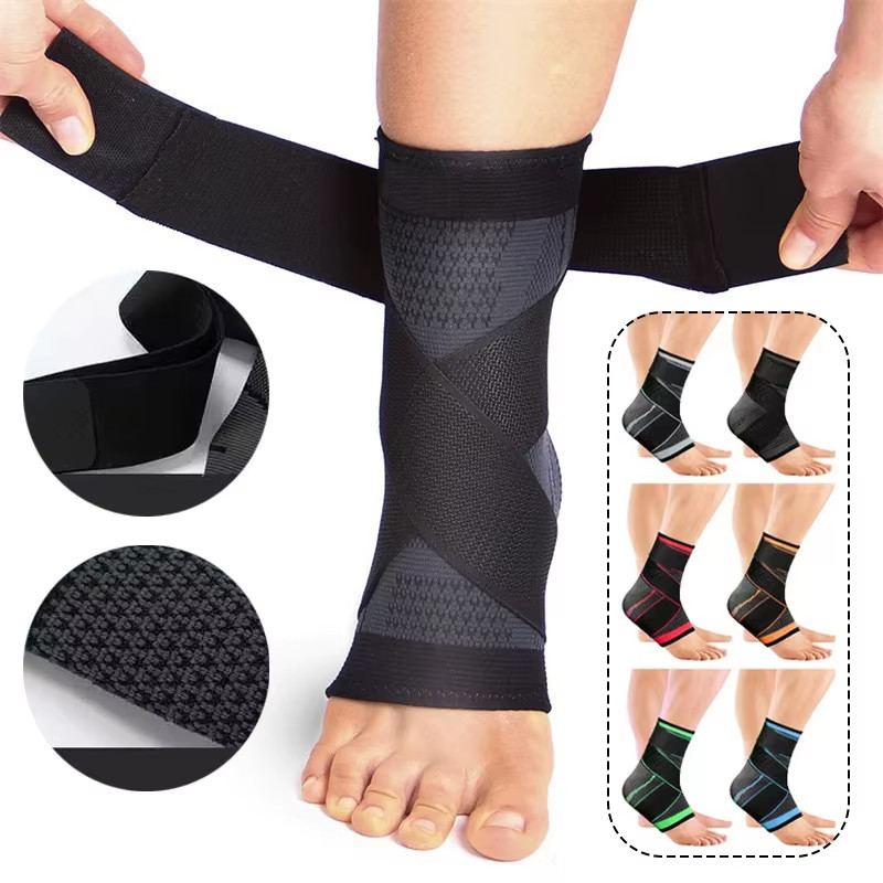 Adjustable Ankle Support Compression Ankle Brace Protector for Running Basketbal