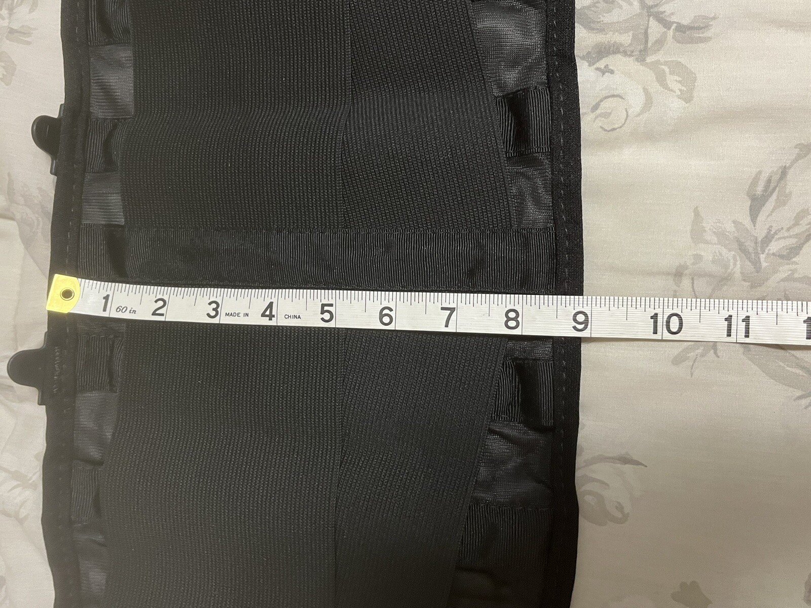 Black Back Brace XXLarge Adjustable With X 4 Ribs For Support