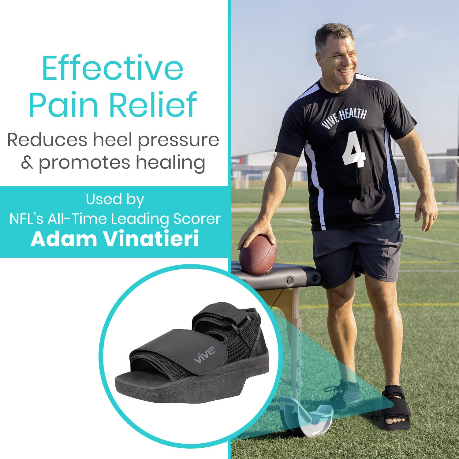 Wedge Post-Op Shoe – Offloading Boot for Heel or Ankle Pain – Medical Foot Recov