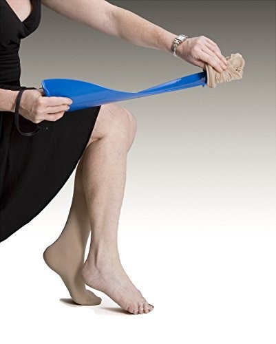 Compression Sock and Stocking Remover Tool – Easy Grip, Blue, Rehab Aid