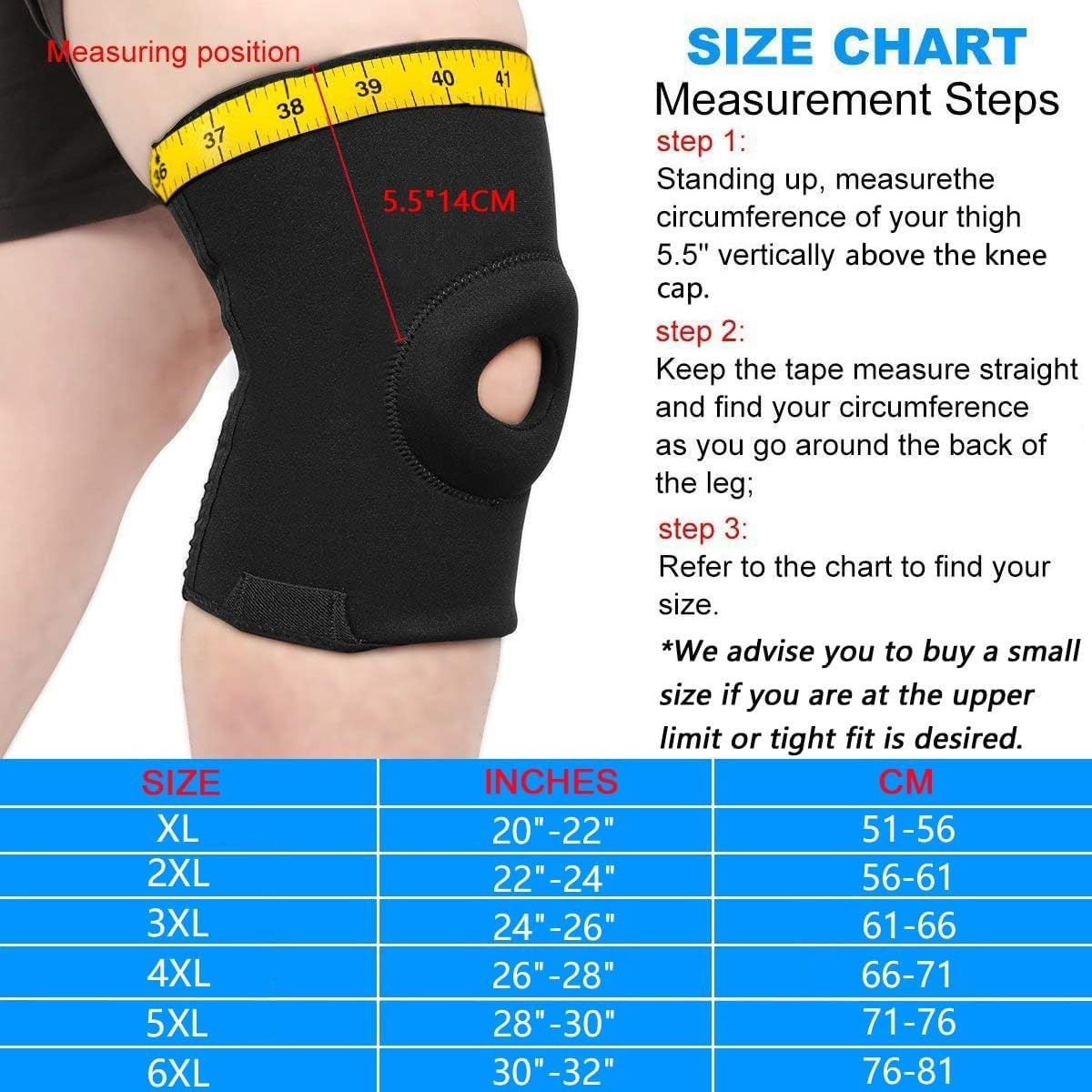 Lightweight Plus Size Knee Support Sleeve: Soft, Durable Comfort for All-Day Use