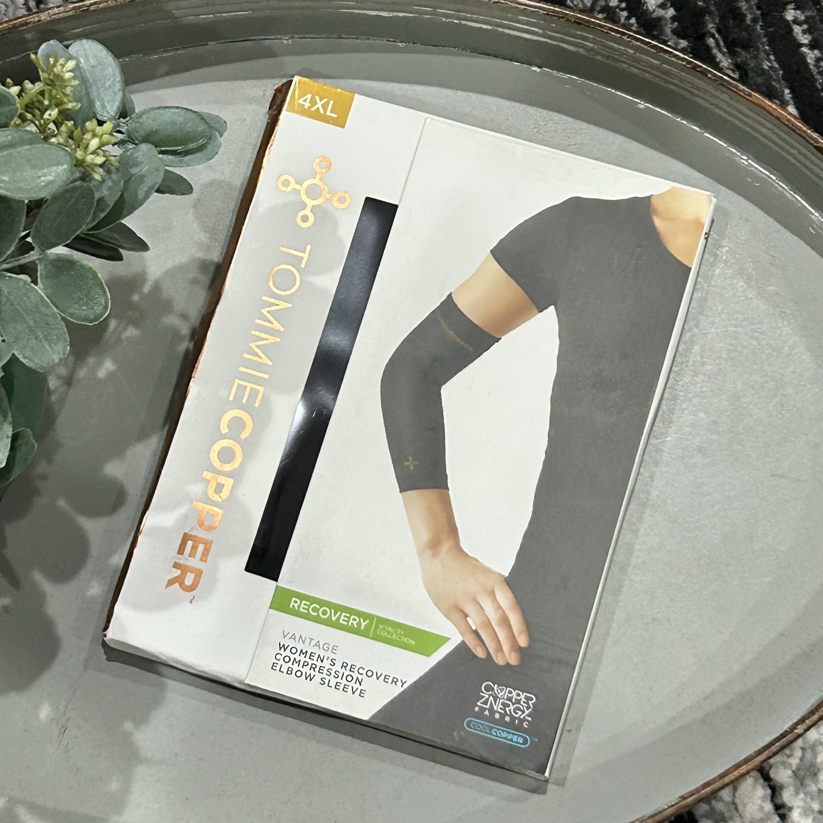 Tommie Copper Women’s BLK Vitality Elbow Compression Sleeve Size 4XL NEW