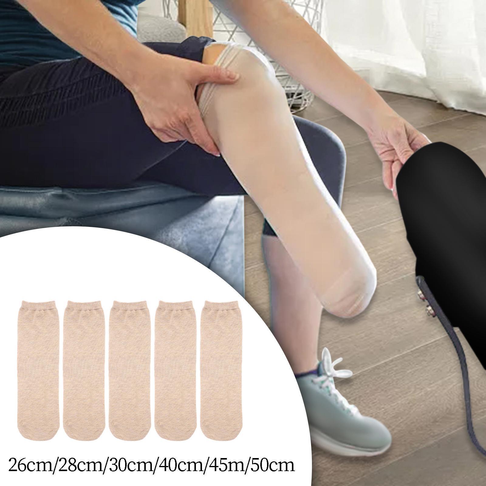 5 Pieces Leg Amputee Socks Partial Foot Amputation Stump Socks for Unisex