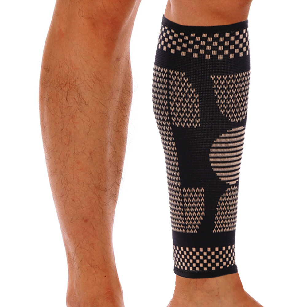 Copper Leg Compression Sleeve Calf Support Socks Brace Pain Relief Men Women Gym