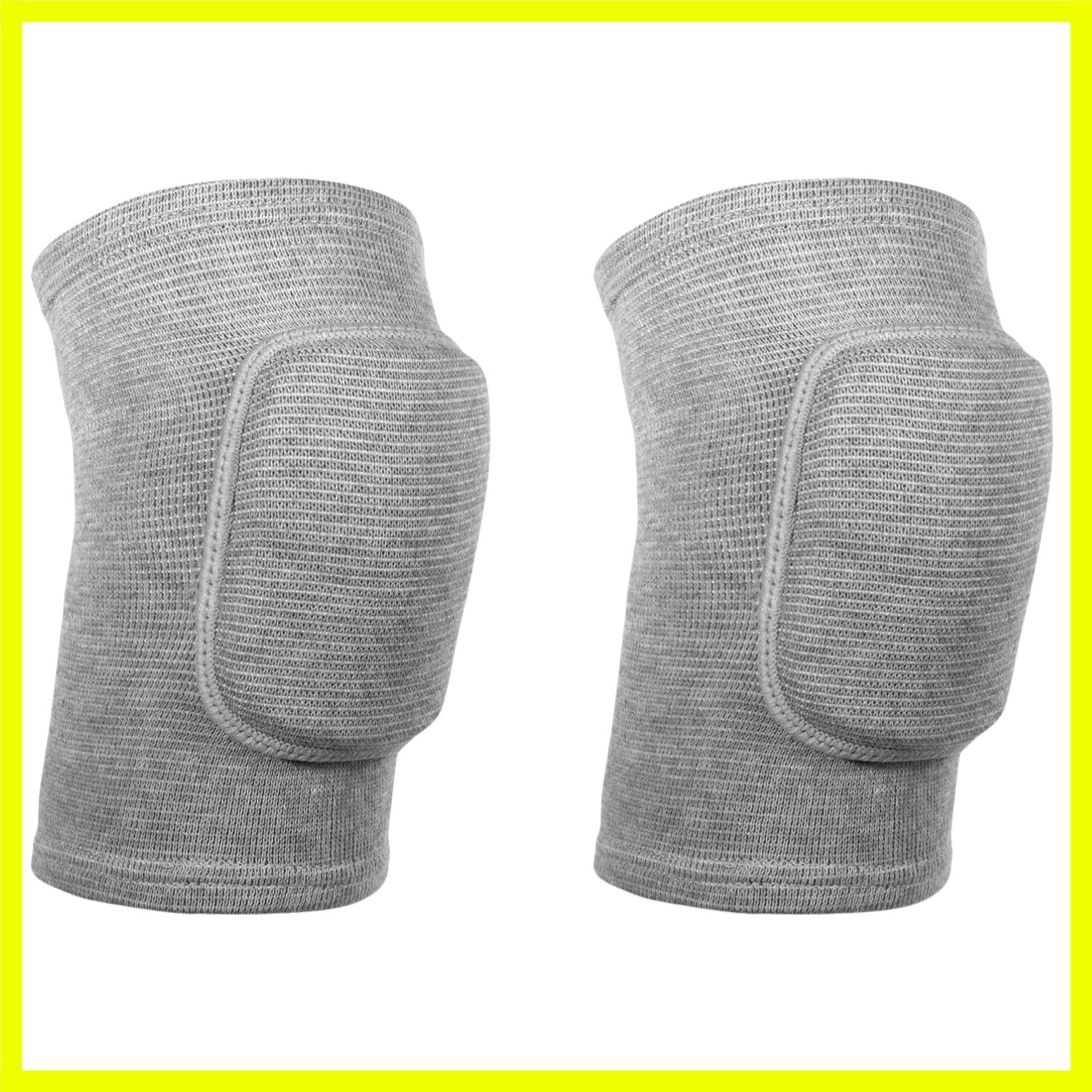 1 Pair Elbow Pads with Thicken Sponge Pad, Grey Breathable Protective Volleyb…