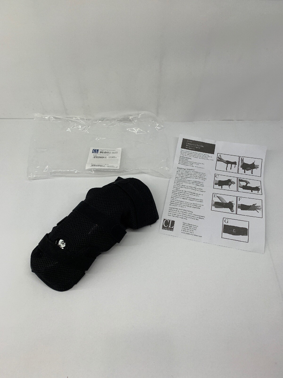 CL Comfortland premium Wrist Hand Splint One Size 31-501 L3915/L3916 NEW