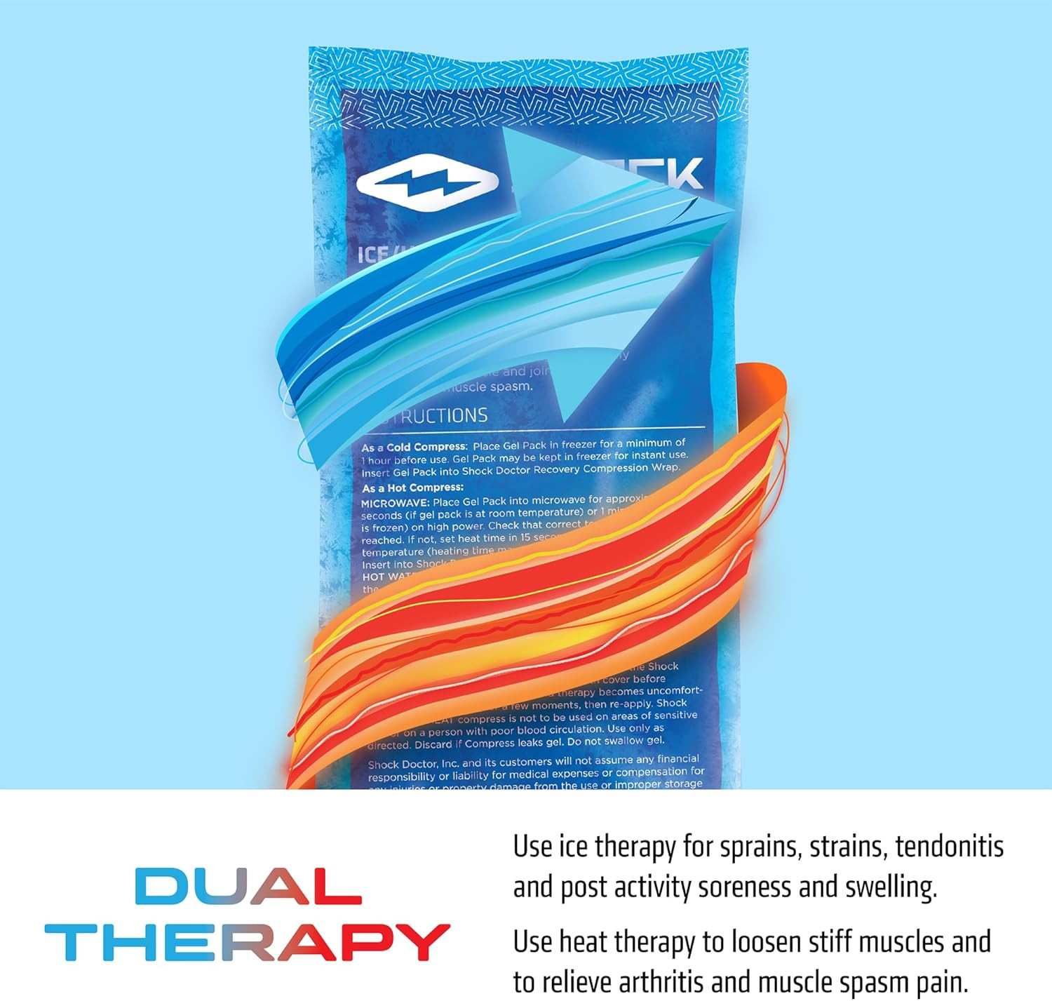 Ultimate Ice Recovery Compression Knee Wrap Brace for Fast Relief