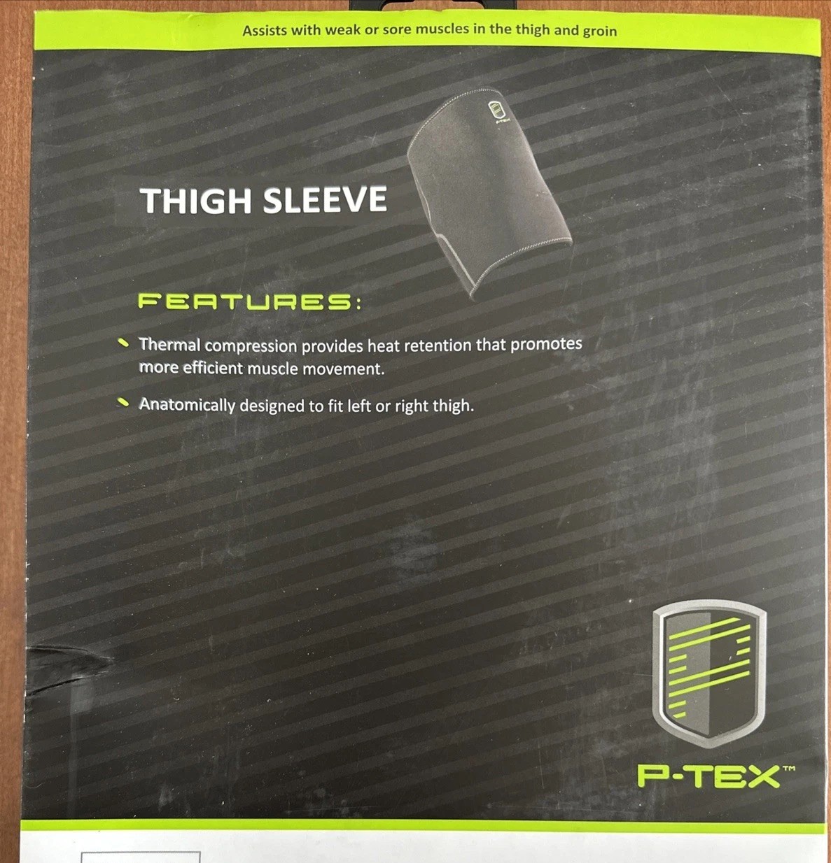 P-TEX Thermal Compression THIGH SLEEVE Sz SM NIB