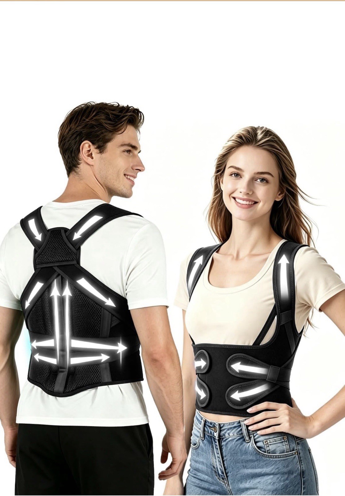 Posture Corrector For Women & Men, Upgraded Dynamic Traction Correction System