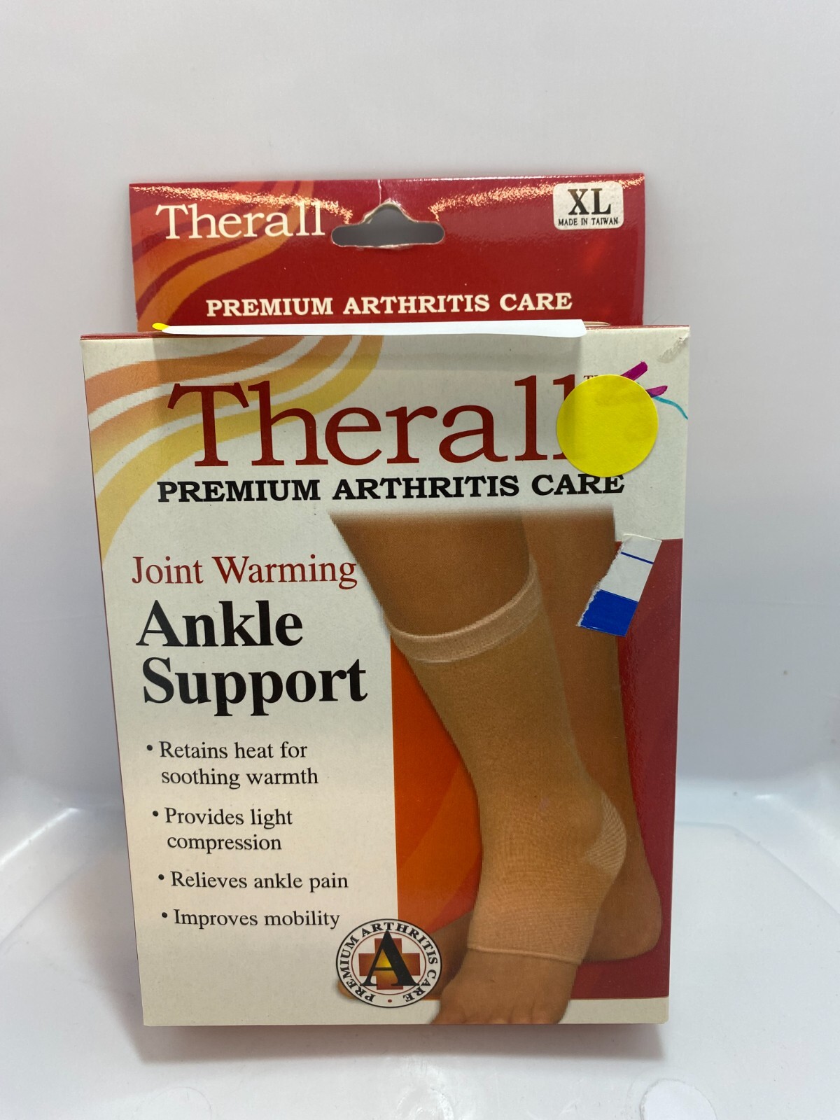 THERALL ARTHRITIS CARE JOINT WARMING ANKLE SUPPORT SLEEVE SIZE XL RIGHT LEFT